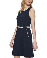 Tommy Hilfiger Petite Belted Sheath Dress