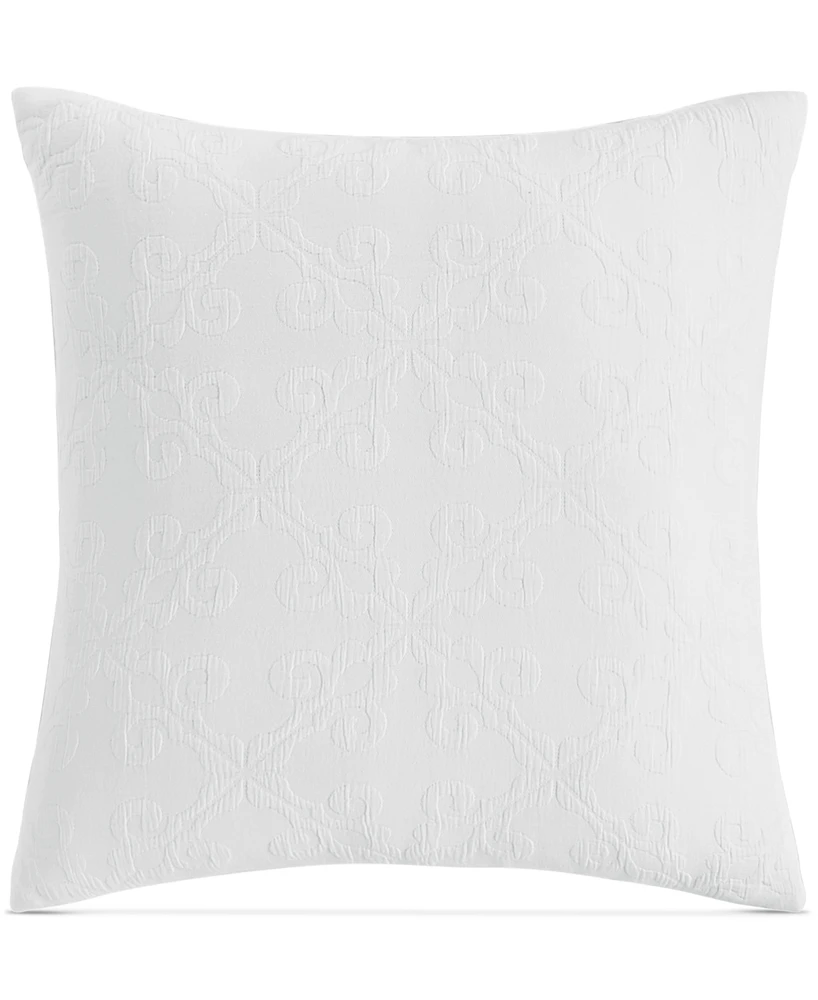 Charter Club Damask Designs Woven Tile Decorative Pillow, 18" x 18",, Exclusively at Macy's