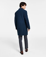 Tommy Hilfiger Men's Addison Wool-Blend Trim Fit Overcoat