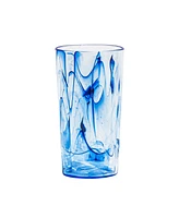 TarHong Aegean Swirl Jumbo Premium Acrylic Glasses, Set of 6