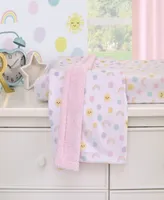 NoJo Happy Days Rainbows, Sun and Polka-Dot Super Soft Sherpa Baby Blanket