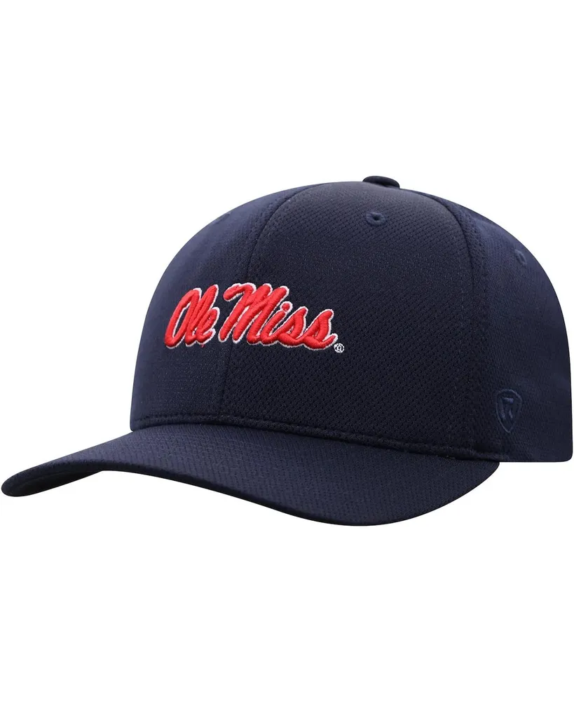 Men's Top of The World Navy Ole Miss Rebels Reflex Logo Flex Hat