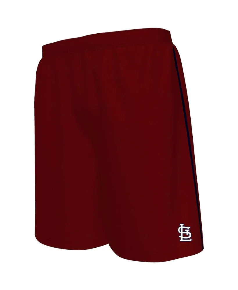 Men's Concepts Sport Oatmeal St. Louis Cardinals Mainstream Logo Terry Tri-Blend Shorts