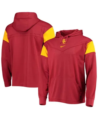 Men's Nike Cardinal Usc Trojans Sideline Jersey Pullover Hoodie