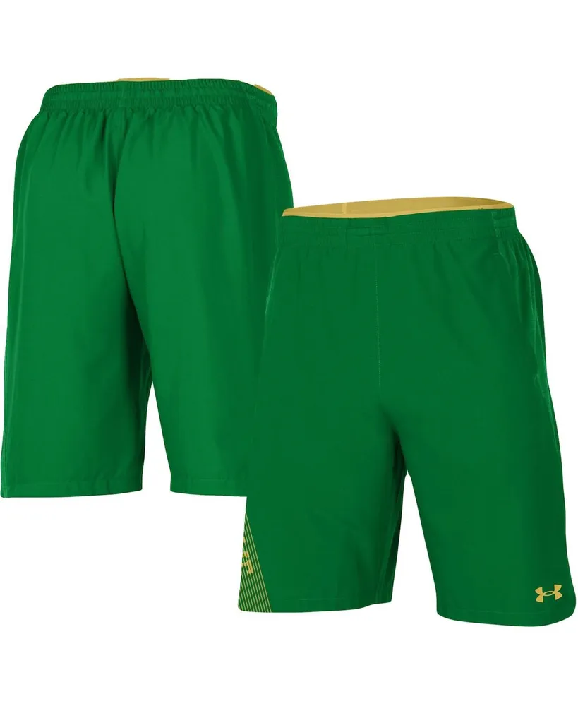 Men's Under Armour Green Notre Dame Fighting Irish 2021 Sideline Woven Shorts