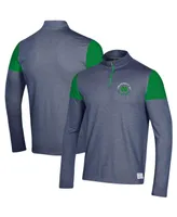 Men's Under Armour Navy Notre Dame Fighting Irish Gameday Tri-Blend Quarter-Zip Jacket