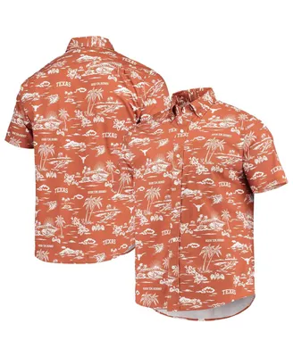 Men's Houston Astros Reyn Spooner Orange Lahaina Button-Down Shirt