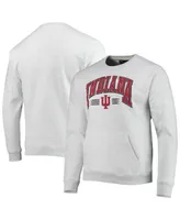 Men's League Collegiate Wear Heathered Gray Indiana Hoosiers Upperclassman Pocket Pullover Sweatshirt