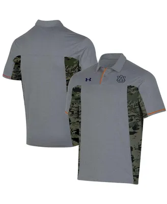 Men's Under Armour Gray Auburn Tigers Freedom Polo Shirt