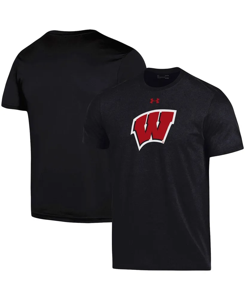 Men's Under Armour Wisconsin Badgers School Logo Performance Cotton T-shirt