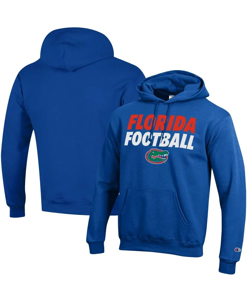 Men's Champion Royal Florida Gators Game Ready Football Pullover Hoodie