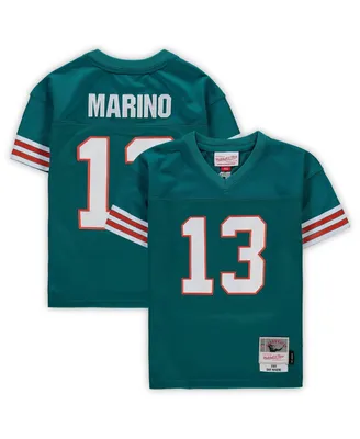 Preschool Boys and Girls Mitchell & Ness Dan Marino Aqua Miami Dolphins 1984 Retired Legacy Jersey