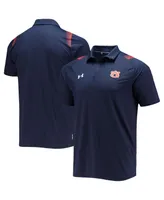 Men's Under Armour Navy Auburn Tigers 2021 Sideline Performance Polo Shirt