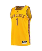 Men's adidas #1 Gold Arizona State Sun Devils Reverse Retro Jersey