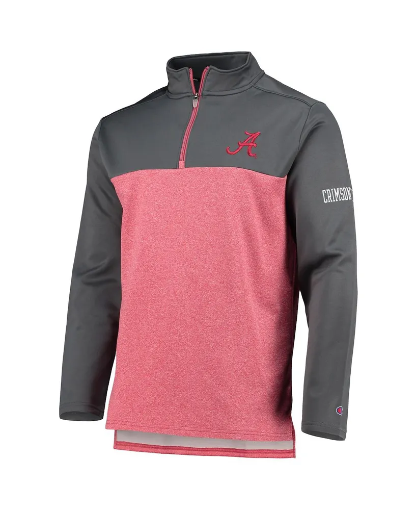 Men's Champion Crimson Alabama Tide Gameday Quarter-Zip Jacket