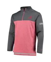 Men's Champion Crimson Alabama Tide Gameday Quarter-Zip Jacket