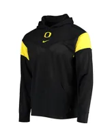 Men's Nike Black Oregon Ducks Sideline Jersey Pullover Hoodie