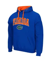 Men's Colosseum Royal Florida Gators Big and Tall Arch Logo 2.0 Pullover Hoodie