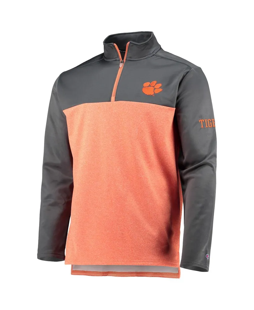 Men's Champion Orange Clemson Tigers Gameday Quarter-Zip Jacket