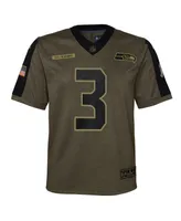 Big Boys Nike Russell Wilson Olive Seattle Seahawks 2021 Salute To Service Game Jersey