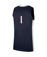Men's Nike #1 Navy Virginia Cavaliers Replica Basketball Jersey
