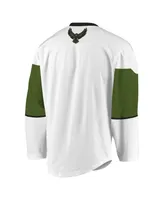 Men's White, Green Rochester Knighthawks Replica Jersey