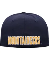 Men's Top of The World Navy West Virginia Mountaineers Reflex Logo Flex Hat