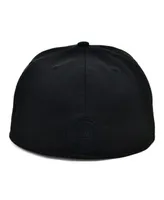 Men's Physical Culture Black Fives Fitted Hat