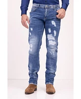 Ron Tomson Men's Modern Sanded Denim Jeans