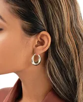 Graduated Tube Hoop Earrings