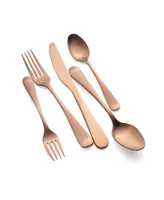 Cambridge Silversmiths Rhiannon Copper Satin 20-Piece Flatware Set, Service for 4