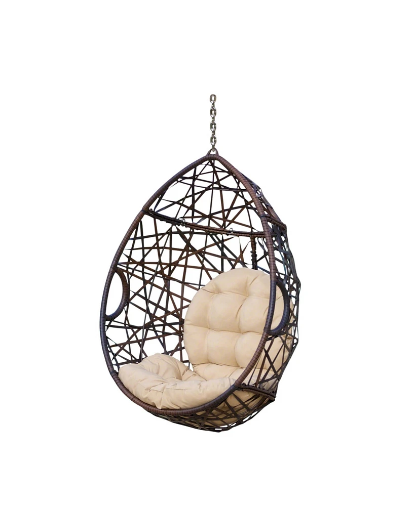 Cayuse Indoor and Outdoor Wicker Tear Drop Hanging Chair