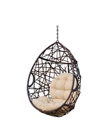 Cayuse Indoor and Outdoor Wicker Tear Drop Hanging Chair