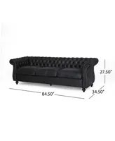 Somerville Chesterfield Tufted Sofa with Scroll Arms