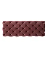 Piper Modern Glam Tufted Ottoman Bench