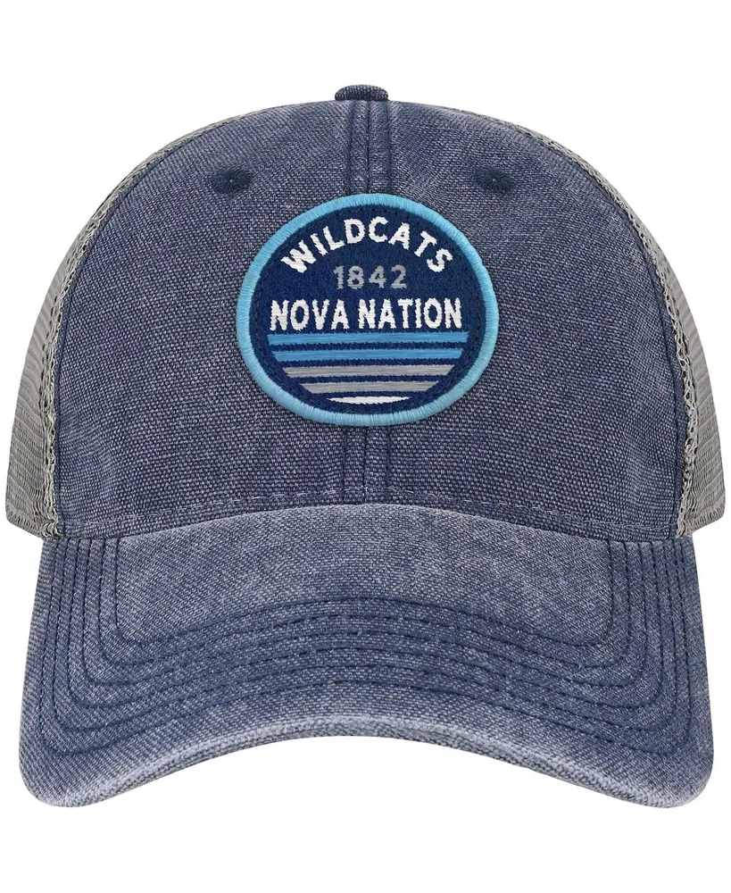 Men's Navy Villanova Wildcats Sunset Dashboard Trucker Snapback Hat