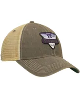 Men's Gray Kansas State Wildcats Legacy Point Old Favorite Trucker Snapback Hat