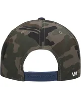 Men's Rvca Camo, Navy Twill Ii Snapback Hat