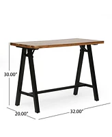 Shurley Modern Industrial Handcrafted Acacia Wood Desk