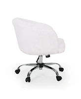 Syosset Modern Glam Swivel Office Chair