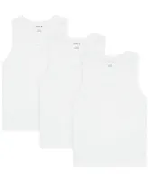 Lacoste Men's Essential Slim Tank Top Set, 3-Piece