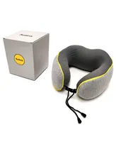 Memory Foam Travel Pillow - Silver