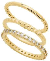 And Now This Women's Triple Stack Band Ring Set