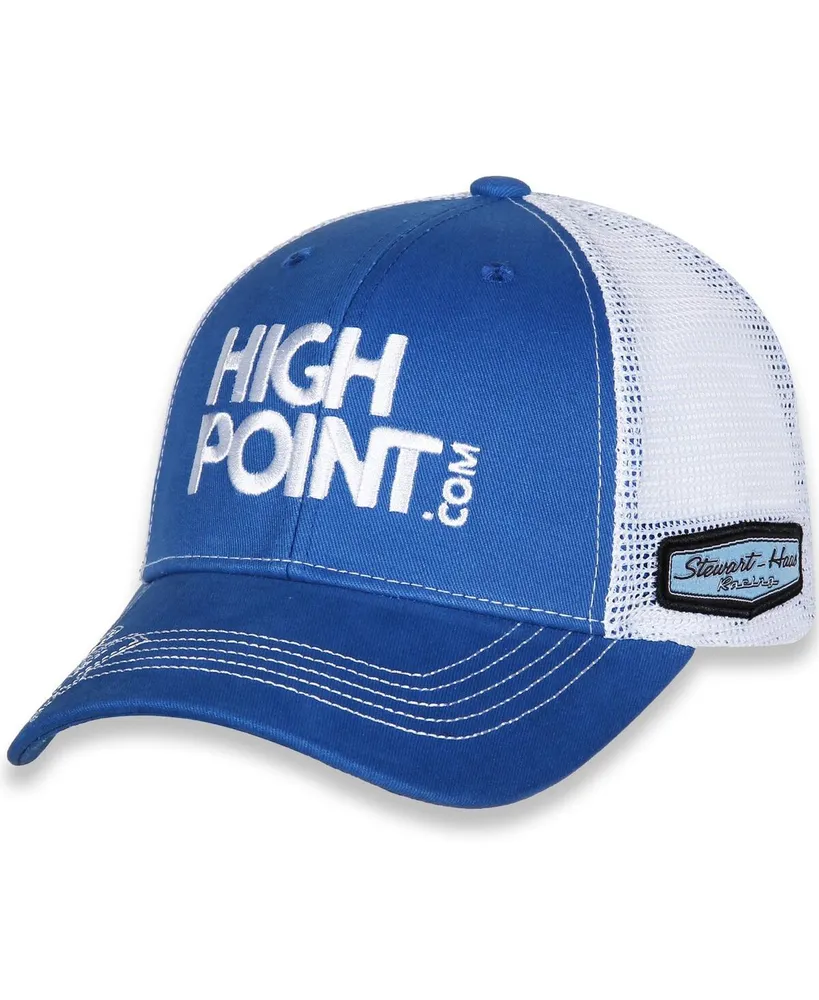 Men's Stewart-Haas Racing Team Collection Royal and White Chase Briscoe Highpoint.com Adjustable Hat