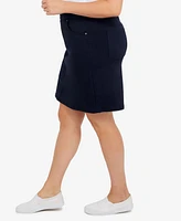 Plus Essentials Tech Stretch Pull On Skort with Elastic Wasitband
