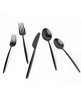 Cambridge Silversmiths Gaze Black Satin 20-Piece Flatware Set, Service for 4