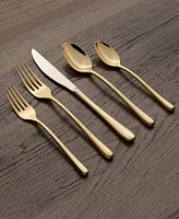 Cambridge Silversmiths Samantha Gold Mirror 20-Piece Flatware Set, Service for 4