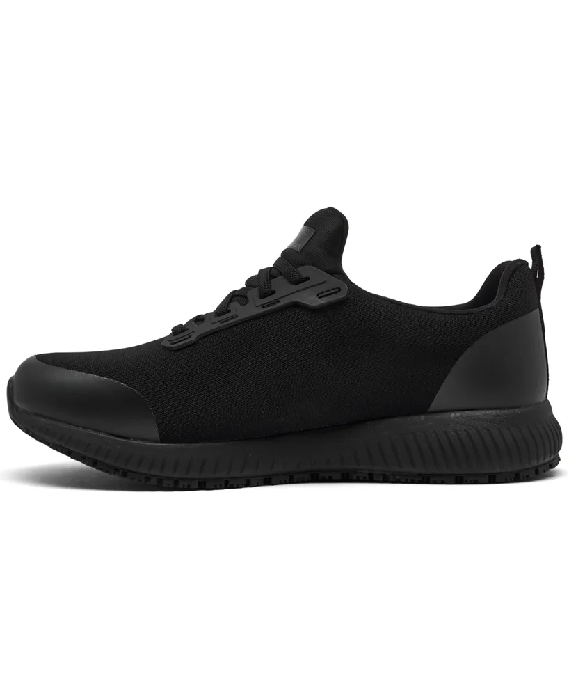 Skechers Women's Work: Squad Slip Resistant Wide Width Athletic Work Sneakers from Finish Line