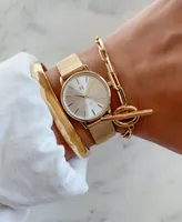 Mvmt Women's Avenue Gold-Tone Mesh Bracelet Watch 28mm - Gold