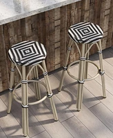 Livio 30" Patio Barstool, Set of 2